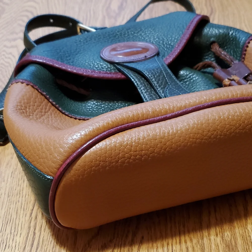 Vintage 1990s Teton Dooney and Bourke Saddle Bag Drawstring Purse USA Made - Picture 4 of 13